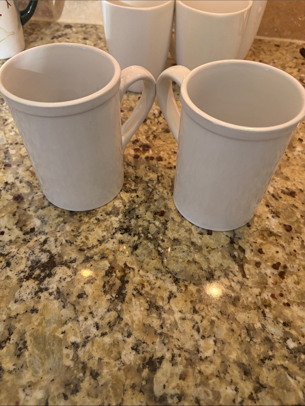 White Ceramic Coffee Mug - Classic Everyday Kitchen Cup